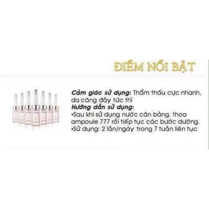 Gói sample Tinh chất cấp ẩm 777 chống lão hóa Ohui Miracle Moisture Ampoule - AB Authentic