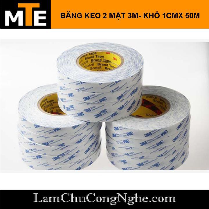 Băng keo chịu nhiệt 2 mặt 3M 9448A - Keo dán tản nhiệt linh kiện điện tử 2 mặt