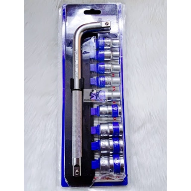 Bộ Khẩu Sửa Chữa Xe Máy 12 Chi Tiết Thép Cr-V Cao Cấp, Bộ Khẩu Vặn Ốc- Bulong