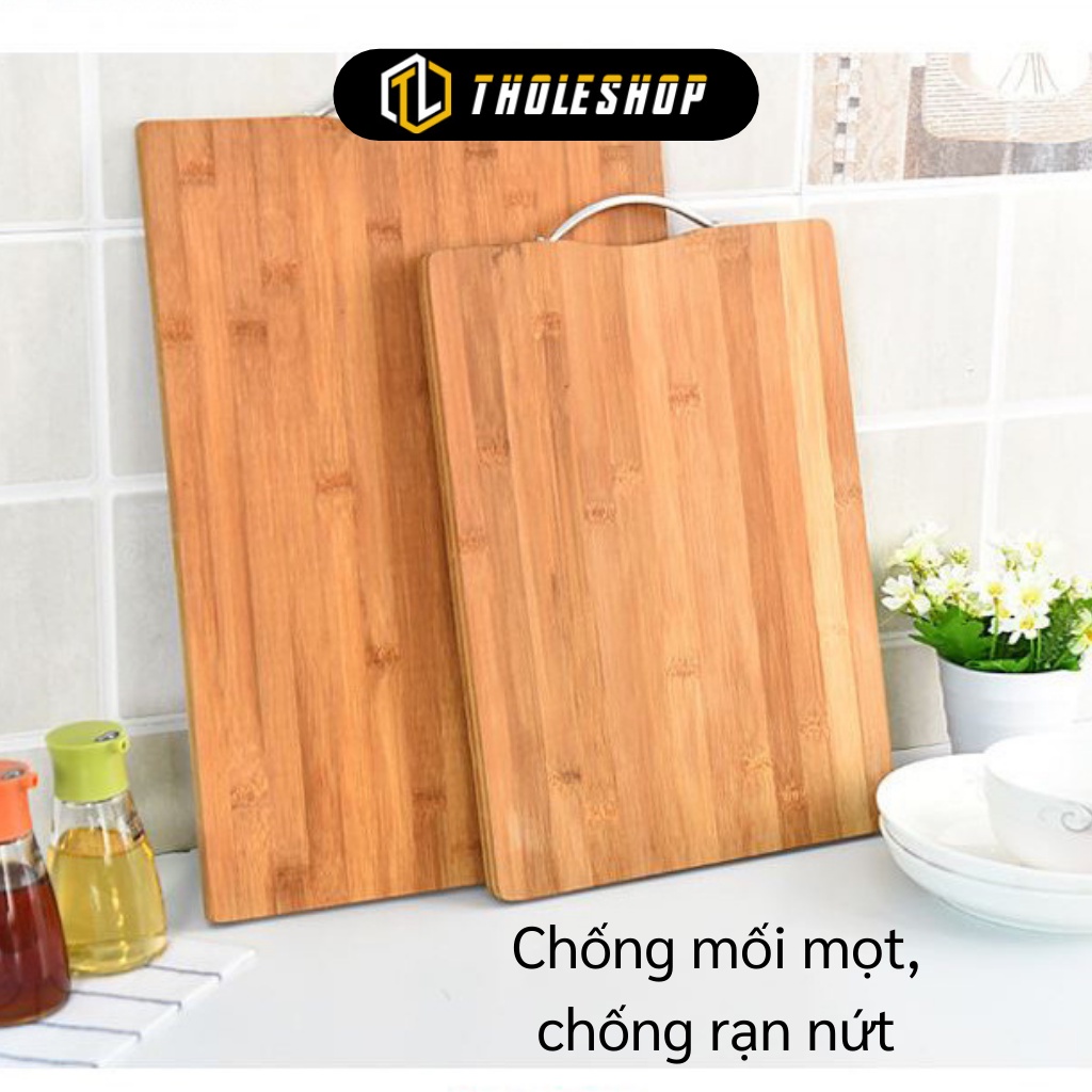 Thớt Gỗ - Thớt Chữ Nhật 32x22cm Có Độ Bền Cao Chống Mối Mọt, Chống Rạn Nứt 9124