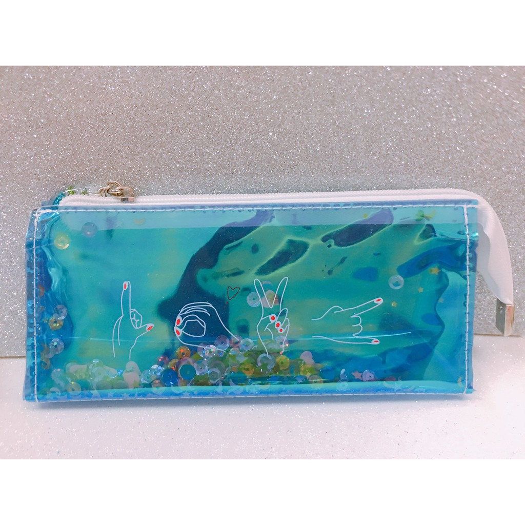 Hộp bút hologram nhũ