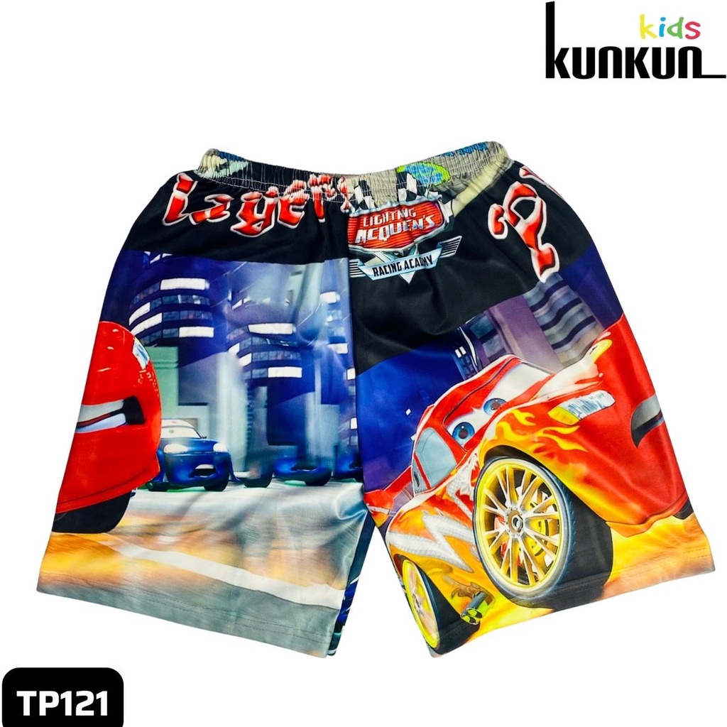 Quần áo bé trai thun lạnh in 3D hoạt hình Cars Kunkun TP121 - Đồ bộ trẻ em cộc tay size đại 10-60kg