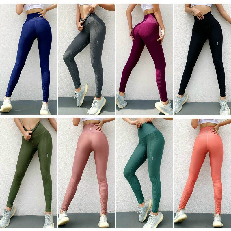 Quần tập Gym Yoga gen bụng chất dệt cao cấp hàng QC