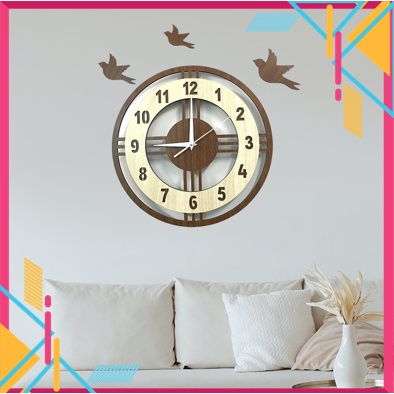 Đồng Hồ Treo Tường Handmade, Đồng Hồ Decor Trang trí Hình Tròn