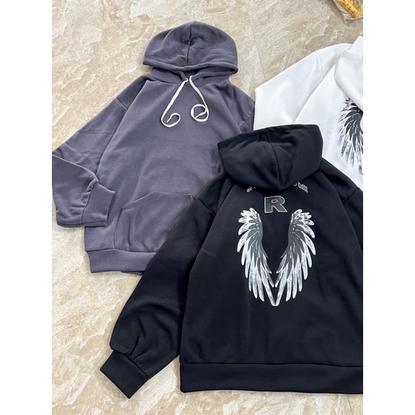 Áo hoodie cánh R mũ 2 lớp