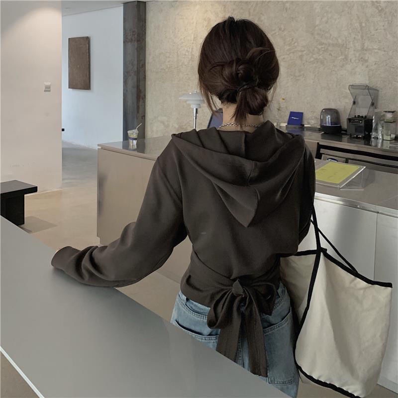 COZOK Áo Hoodie tay dài form rộng kiểu Hàn Quốc hợp thời trang