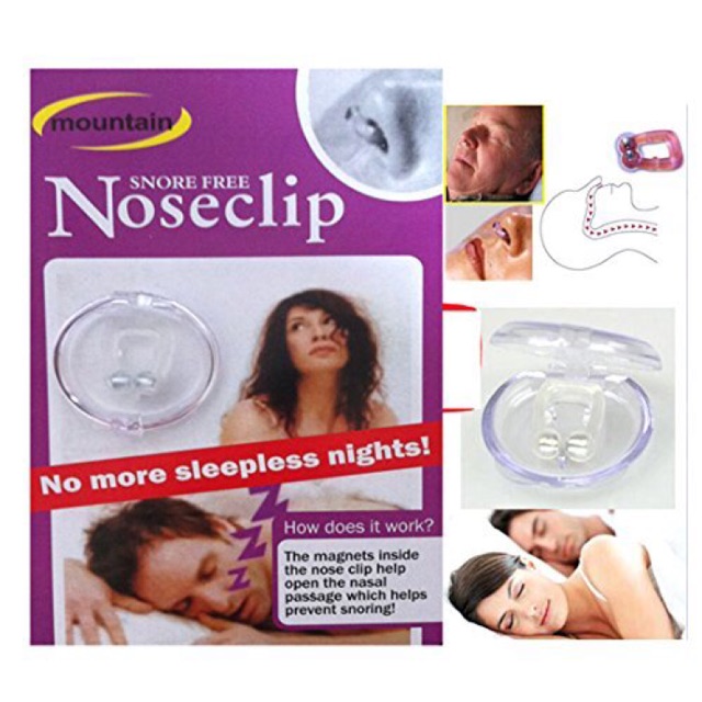 Dụng cụ giảm tiếng ngáy khi ngủ Noseclip