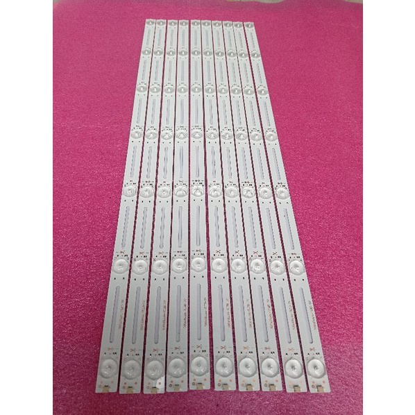 10 thanh led 7 bóng 3v độ cho tivi 32 inh