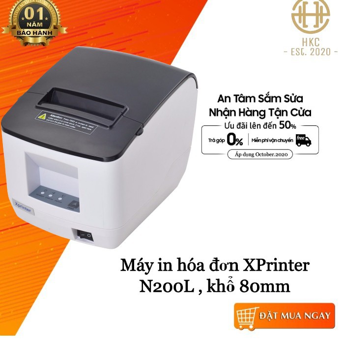Máy in hóa đơn Xprinter N200L , khổ 80mm