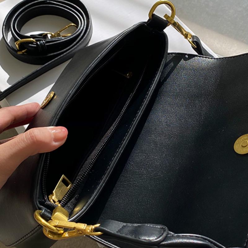 Túi Đeo Chéo Nữ Dáng Vuông Phong Cách Retro Thời Trang