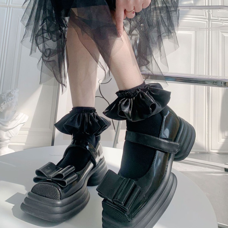 Vớ Lolita Nhún Bèo Ngọt Ngào Dễ Thương Thoải Mái Dùng Hóa Trang Công Chúa Ngọt Ngào Cho Bé Gái