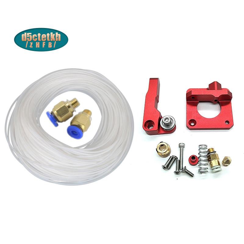1 Bộ Ống 5m Ptfe Ptfe Ptfe Bowden Kèm 2 Phụ Kiện Hợp Kim Nhôm Mk8 Cho Máy In 3d