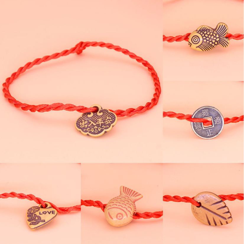 Vòng tay chỉ đỏ may mắn vòng tay nhóm nhiều hình Hamin