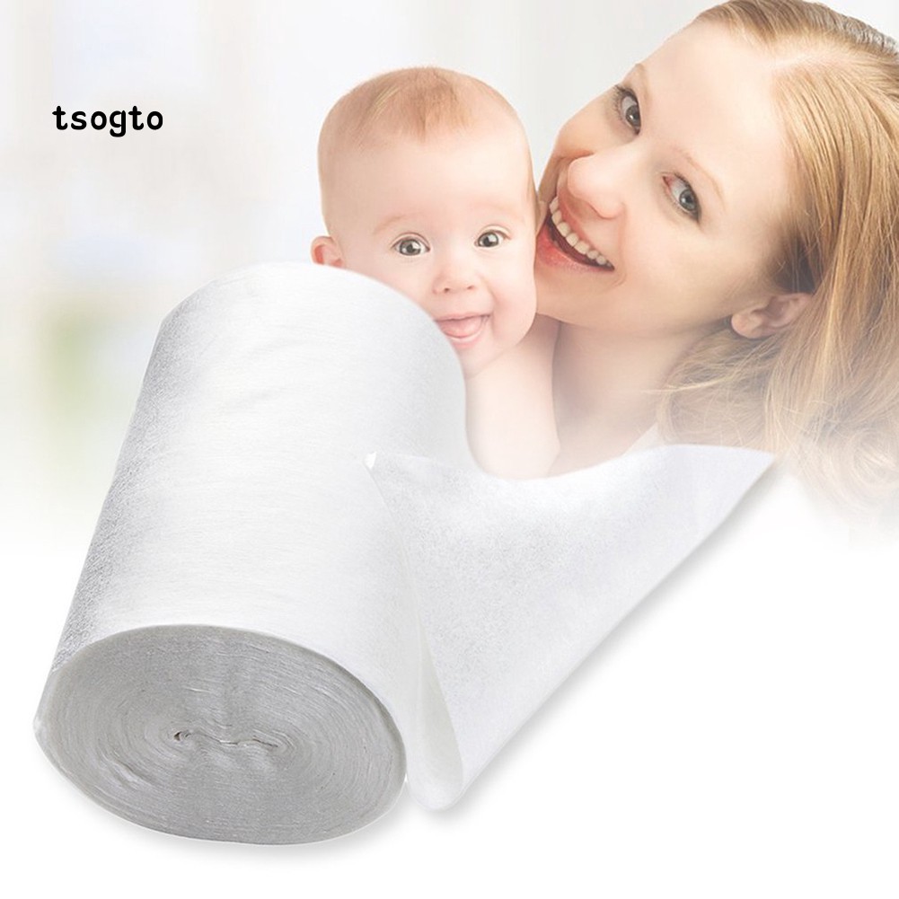 Cuộn giấy 100 miếng sợi tre dùng 1 lần lót tã cho bé sơ sinh