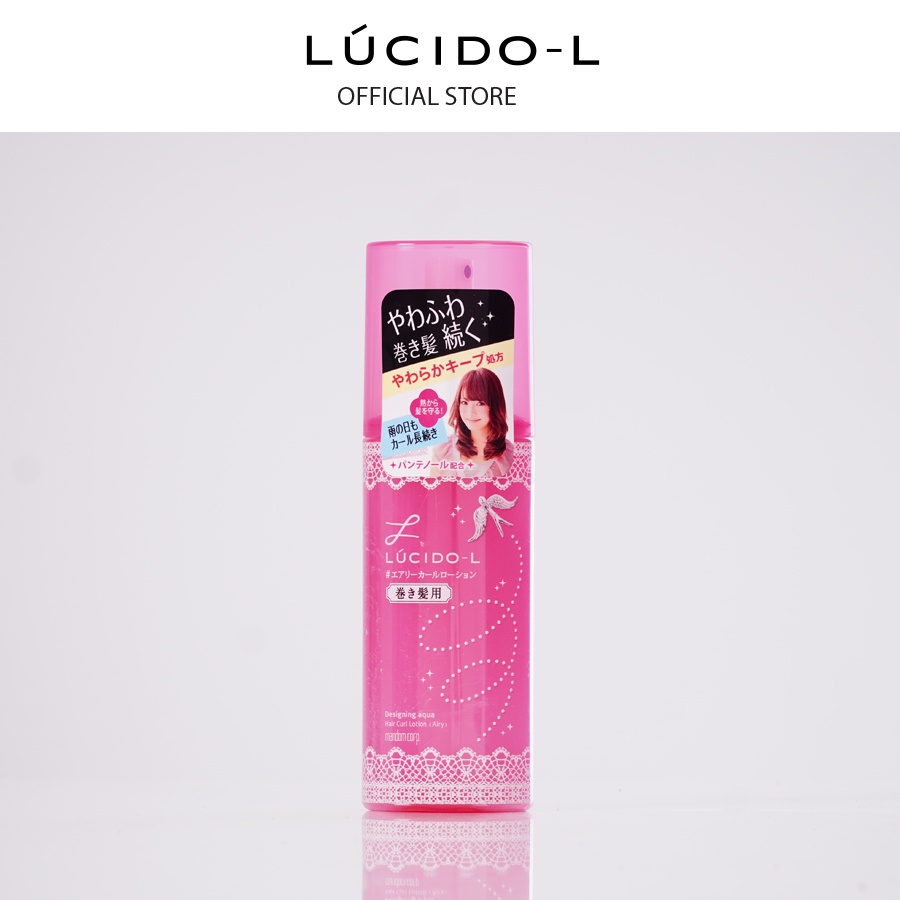 Nước xịt tạo kiểu tóc xoăn LÚCIDO-L DESIGNING AQUA HAIR CURL LOTION <AIRY> P 180ml