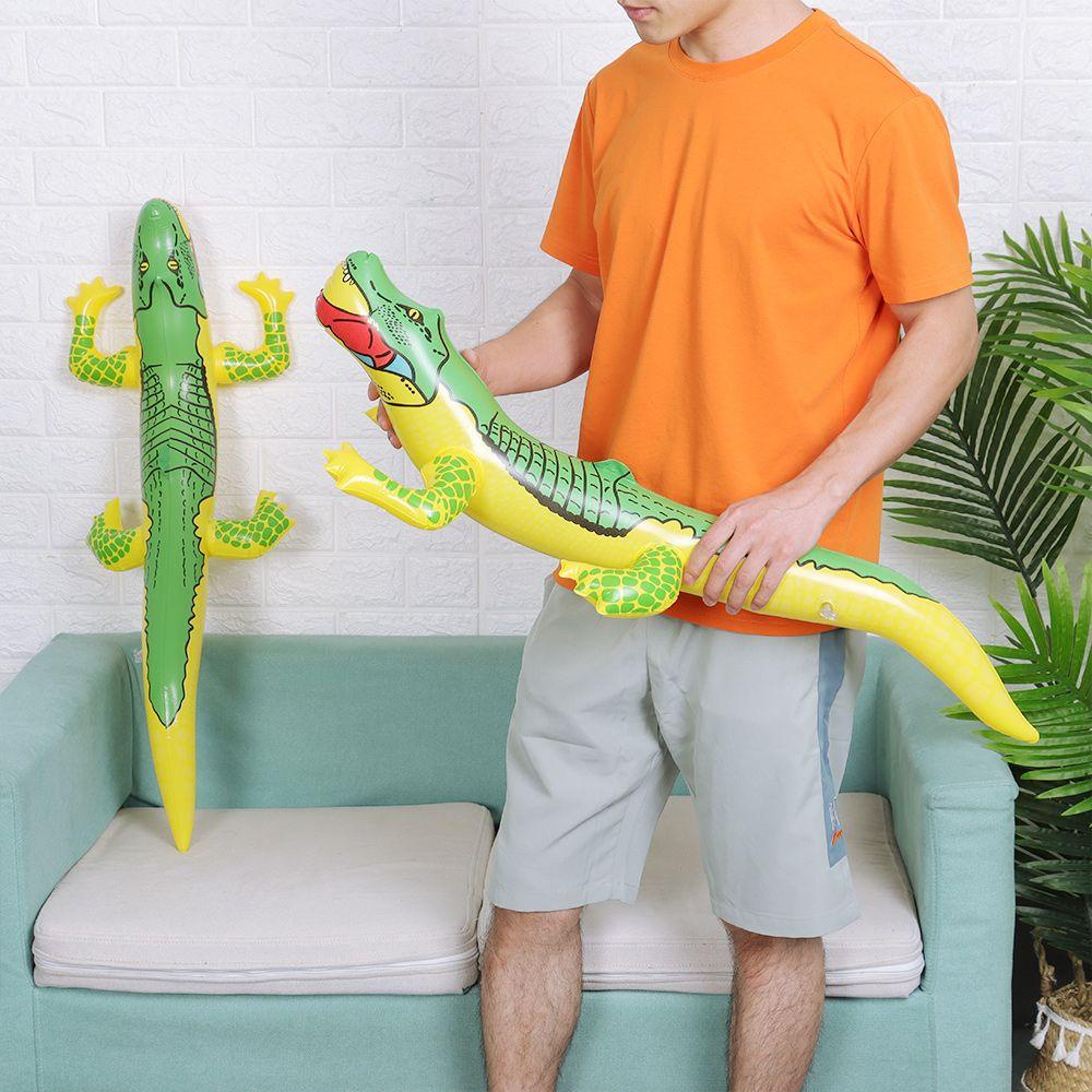 Bộ 2 Bong Bóng PVC Bơm Hơi Hình Cá Sấu Vui Nhộn Dùng Trang Trí