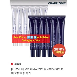 Set kem mắt Charmzone ngày + đêm 2 tuýp fullsize