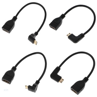 Cáp chuyển đổi HDMI USB mini góc 90 độ thông dụng