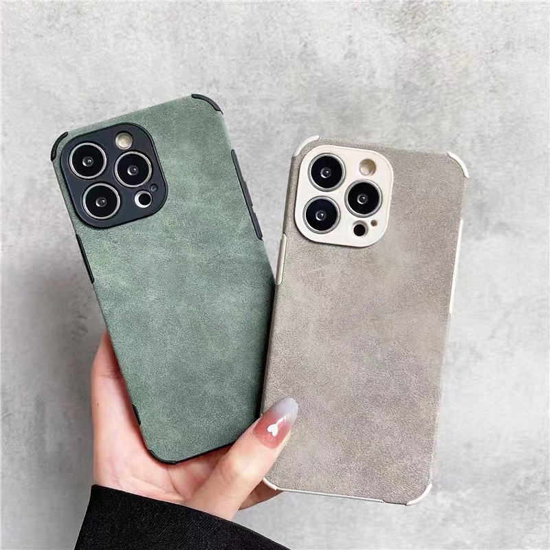 Ốp Điện Thoại Da Mềm Chống Sốc Chống Rơi Cho iPhone 14 13 12 11 Pro Max XS XR X 8 7 6 6S Plus + SE 2020