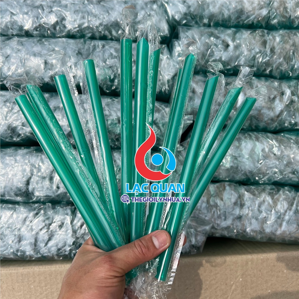 5kg ống hút bọc màng màu xanh lá cây đậm, ống hút phi 6, ống hút phi 8, ống hút phi 12 cao cấp màu xanh Phúc long