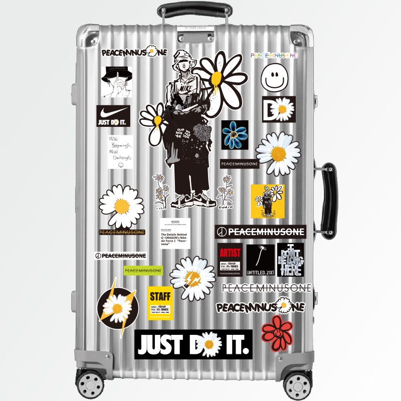 Bộ 54 Miếng Dán Chống Thấm Nước Hình Hoa Cúc GD Trang Trí Điện Thoại / Máy Tính Bảng / Vali