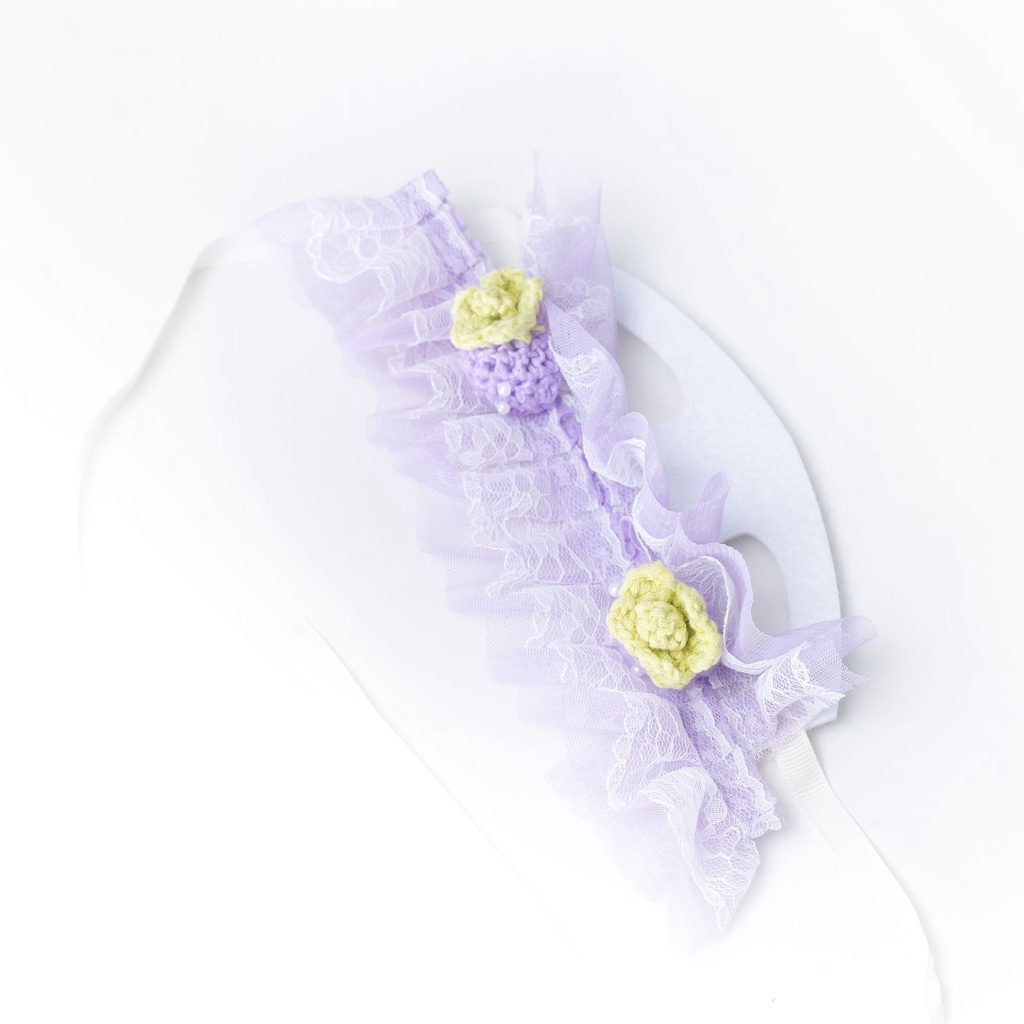 Mũ voan ren trái dâu CAMQUYTSTORE cho mèo