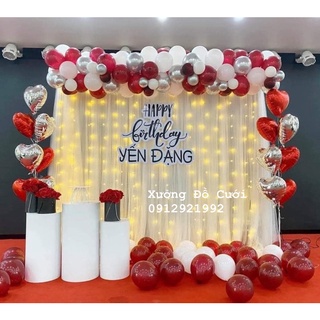✨ rèm 2 lớp 3m x 3m trang trí sinh nhật, tiệc cưới, sự kiện ✨