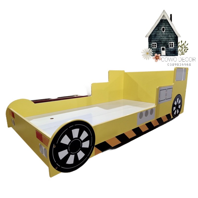 [Ảnh thật] Giường gỗ cho bé ô tô 1m9 | BigBuy360 - bigbuy360.vn