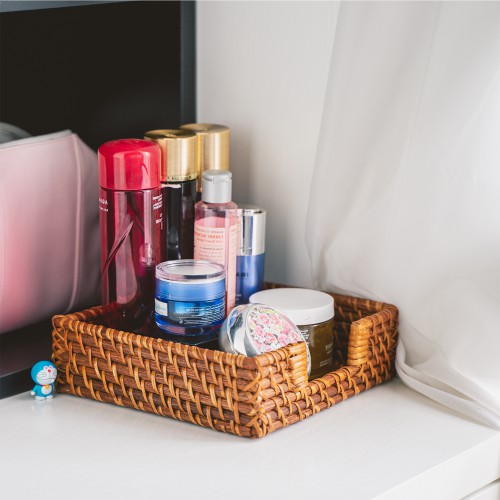 Hộp Đựng Giấy Ăn Phẳng, Đựng Đồ Dùng cho Bàn Ăn, Nhà Bếp 20x20cm