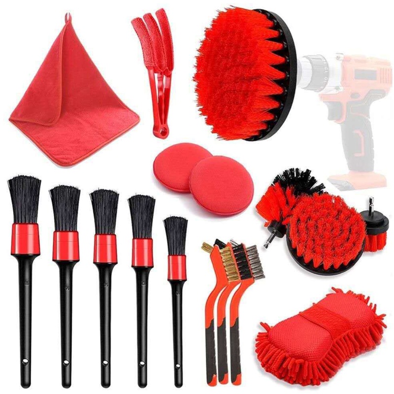 Bộ Dụng Cụ Đánh Bóng Xe Hơi Có Cọ Tiện Dụng