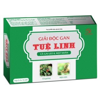 GIẢI ĐỘC GAN TUỆ LINH (VỈ 20 VIÊN) - HỖ TRỢ ĐIỀU TRỊ VIÊM GAN B, PHỤC HỒI CHỨC NĂNG GAN, GIẢI ĐỘC BIA RƯỢU