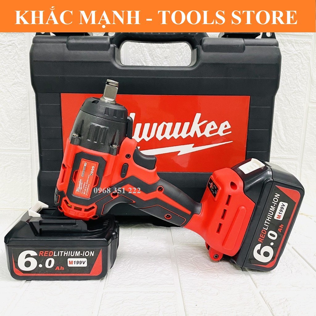 MÁY SIẾT BULONG MILWAUKEE M199F TẶNG BỘ CHUYỂN ĐA NĂNG KÈM 5 KHẨU