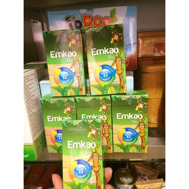 VITAMIN D3 EMKAO PLUS Bổ sung Vitamin D3 và K2, phát triển chiều cao