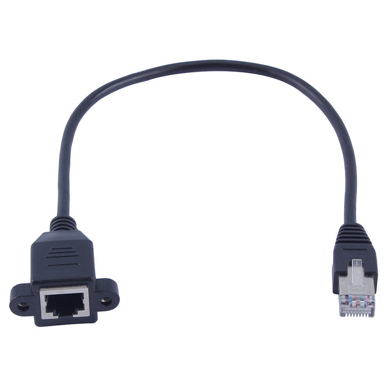 Chitengyesuper RJ45 1 Male to 2 Female Port Ethernet Network Cable Splitter Extension Connector CGS