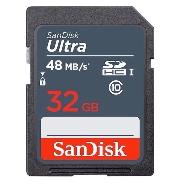 Thẻ nhớ Máy Ảnh SDHC SanDisk Ultra 320x 32GB Class 10 UHS-I 48MB/s (Xám)