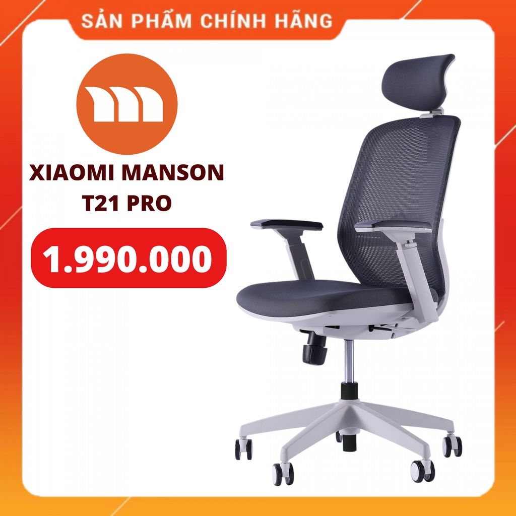 ✅ SẢN PHẨM CHÍNH HÃNG BẢO HÀNH 2 NĂM - Ghế Xiaomi Manson T21 Pro - Ghế Xoay Văn Phòng Công Thái Học