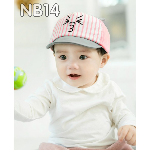 [Nhiều màu] Nón cho bé 6-18 tháng NB14