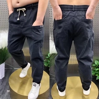 Quần Short Denim Ống Rộng Plus Size Lớn M-8XL Phong Cách Cổ Điển Cho Nam