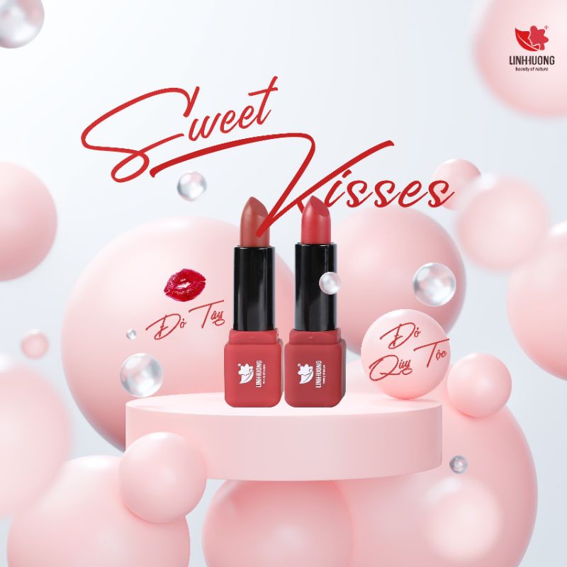 Son Kẹo Linh Hương Sweet Kisses Thuần Chay Siêu Lỳ