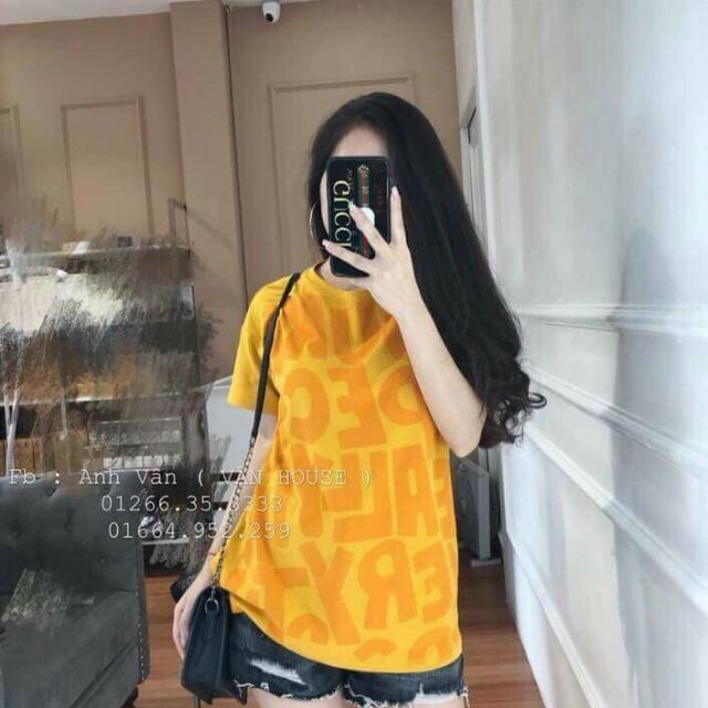 Sỉ = Lẻ. Áo phông Vàng hàng Quảng châu cao cấp