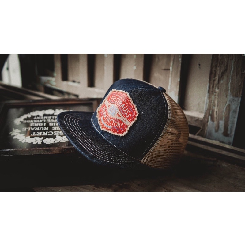 Nón snapback levi's vải jean phối lưới cao cấp