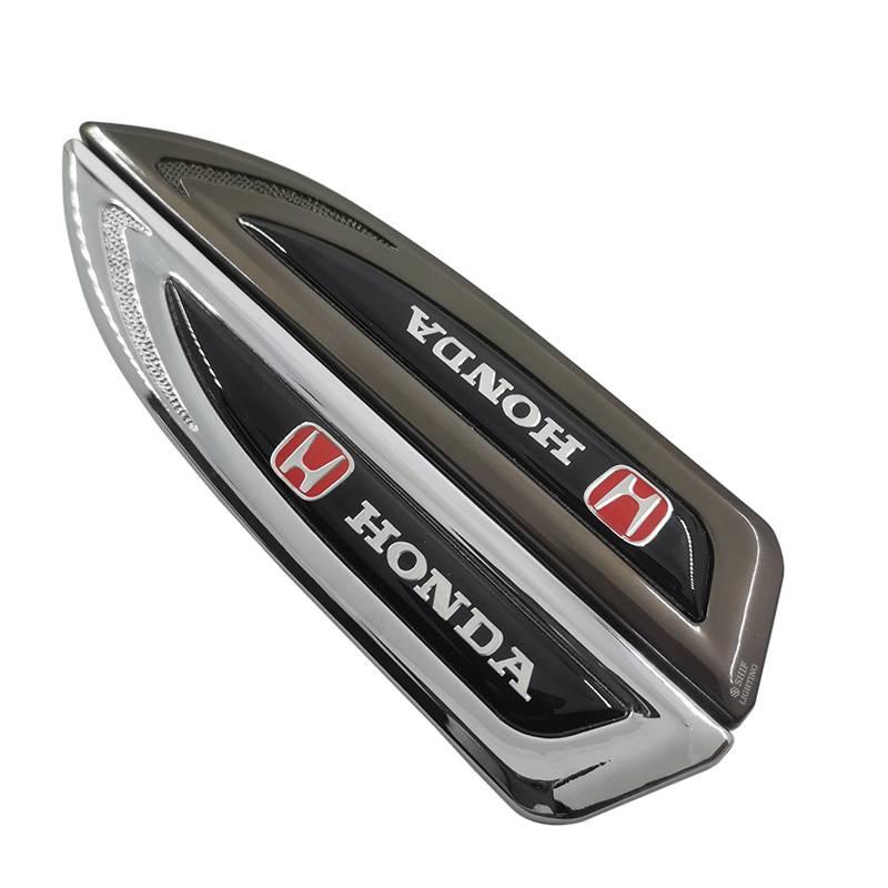 FENDER 2 Logo HONDA bằng kim loại dán trang trí xe hơi