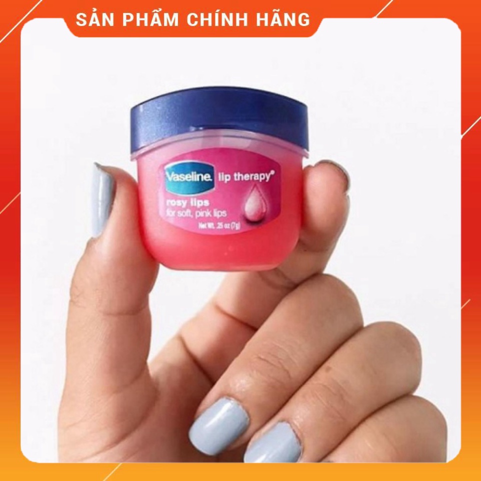 SON DƯỠNG MÔI VASELINE LIP THERAPY HỒNG, XANH 7G