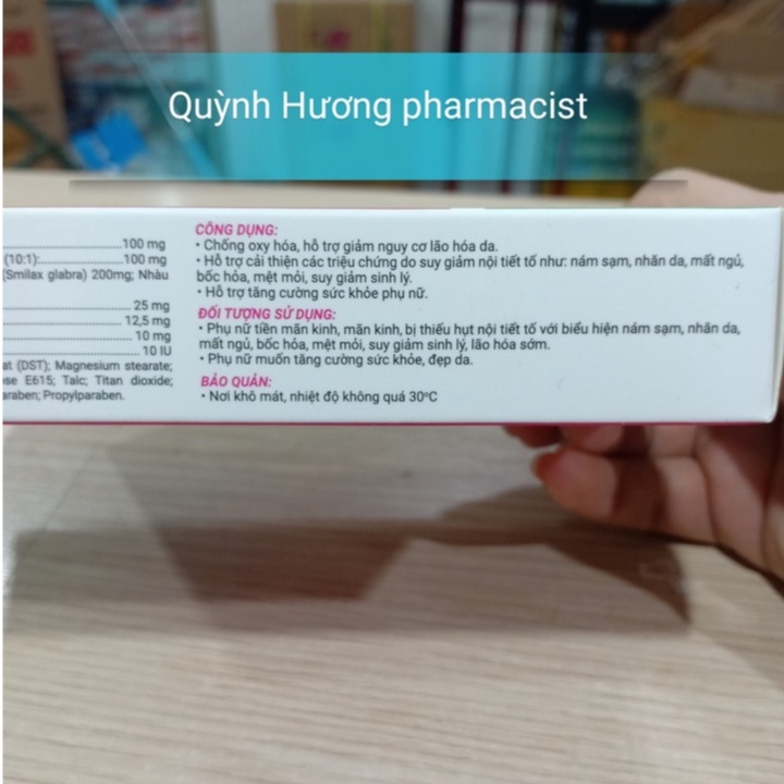 Viên uống cân bằng nội tiết EMMATS hộp 20 viên mẫu mới nhất