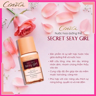 Nước hoa dưỡng thể Cénota Secret Sexy, nước hoa dưỡng thể hương thơm quyến rũ- PG15