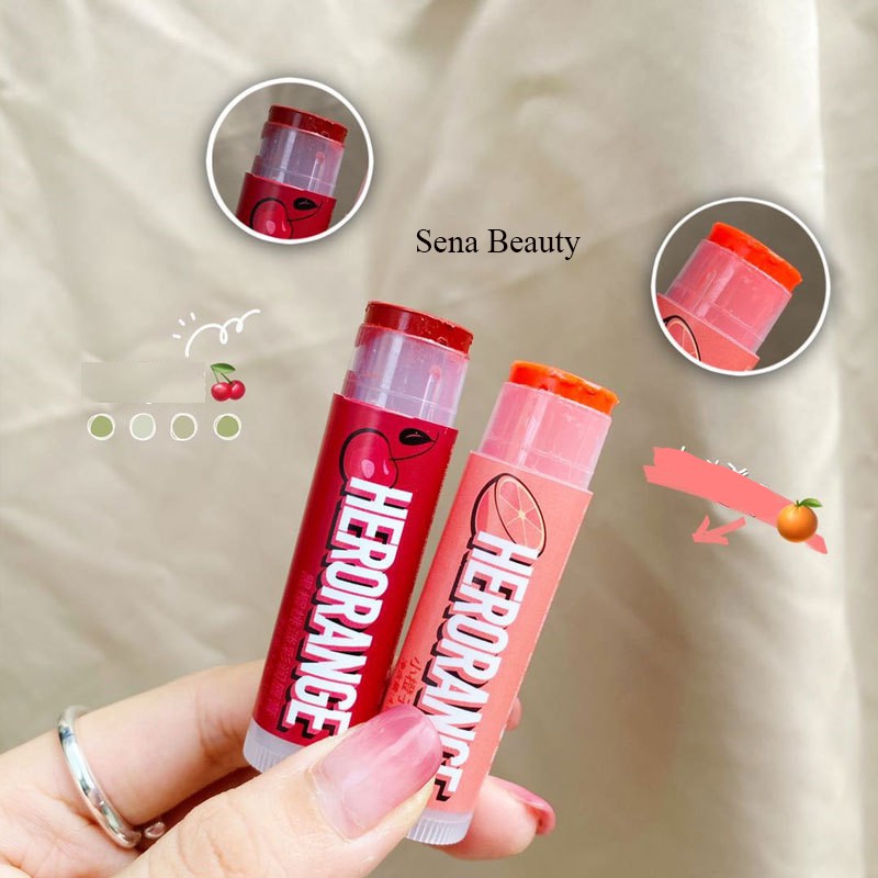 Son dưỡng môi Fruits Juicy Herorange Sena Beauty