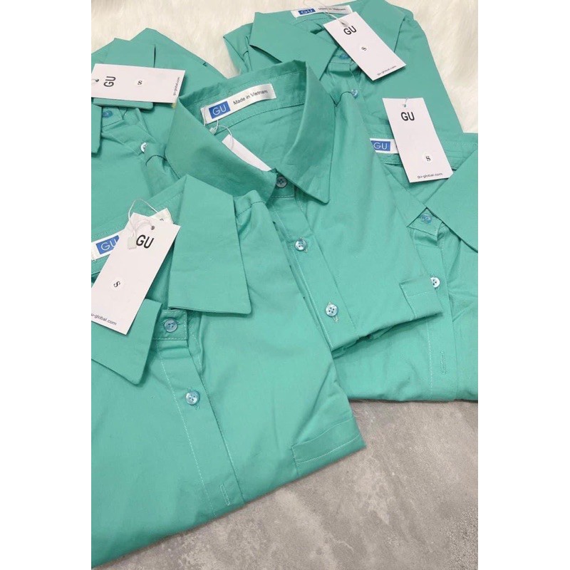 [FREESHIP - HÀNG LOẠI 1] ÁO SƠ MI GUU TAY DƠI GẬP GẤU SIÊU XINH