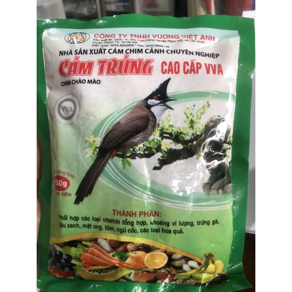 CÁM TRỨNG CHO CHIM CHÀO MÀO CAO CẤP VVA (150g) - E3 Audio Miền Nam