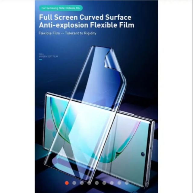 Bộ 2 miếng dán dẻo full màn hình Basues cho Samsung Note10/Note10pro