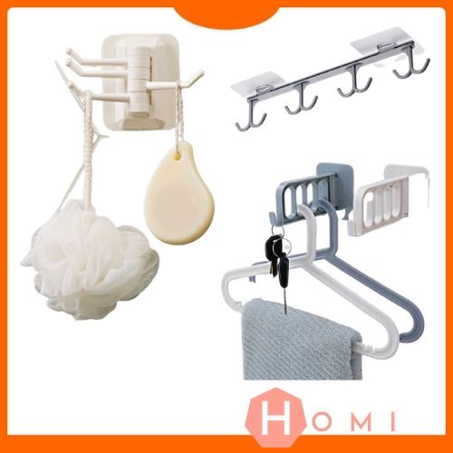 Móc dán tường [SIÊU CHẮC], Móc treo đồ đa năng, Móc treo tường siêu bền, chịu lực, tiện lợi - DHOMI Store